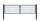 Max Light Gartentor 1,83m 1-Flg 1m LW Anthrazit