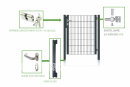 Gartenpforte Beko 0,83m-920mm-Zink