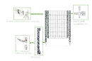 Gartenpforte Beko 1,43m-920mm-Anthrazit