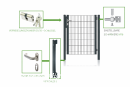Gartenpforte Beko 1,63m-920mm-Anthrazit