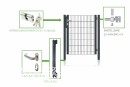 Gartenpforte Beko 1,83m-920mm-Anthrazit
