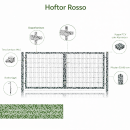 Gartentor Rosso 1,03m-6m (2-Flg)-Anthrazit