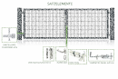 Gartentor Rosso 1,43m-4m (2-Flg)-Anthrazit