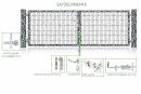 Gartentor Rosso 1,43m-6m (2-Flg)-Anthrazit