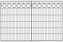 Schmuckzaun Sets 1,23m-12,5m l 5 Matten - 6 Pfosten-Zum...