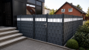 Zaun Sichtschutz Rollen 26 m Fenstergrau RAL 7040