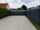 Zaun Sichtschutz Rollen 26 m Fenstergrau RAL 7040