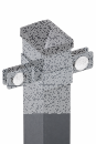 3D Stabmattenzaun Sets 1,03m-70m | 28 Matten - 29 Pfosten-Zum Einbetonieren-Anthrazit Ral 7016