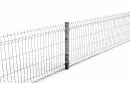 3D Stabmattenzaun Sets 1,73m-50m l 20 Matten - 21 Pfosten-Zum Einbetonieren-Anthrazit Ral 7016