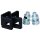 3D Stabmattenzaun Sets 1,73m-50m l 20 Matten - 21 Pfosten-Zum Einbetonieren-Anthrazit Ral 7016