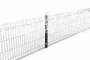 3D Stabmattenzaun Sets 2,03m-30m l 12 Matten - 13 Pfosten-Zum Einbetonieren-Anthrazit Ral 7016