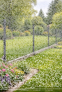 3D Stabmattenzaun Sets 2,03m-30m l 12 Matten - 13 Pfosten-Zum Einbetonieren-Anthrazit Ral 7016