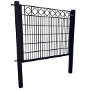 Gartentor mit Schmuckmuster F&uuml;llung