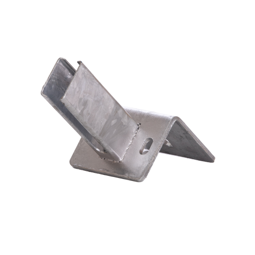 Winkelfußplatte 150mm Zink