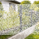 Doppelstabmattenzaun Set 1,43m 27,5m l 11 Matten - 12 Pfosten Zum Aufd&uuml;beln mit Kurzpfosten - mit angeschwei&szlig;ter Fu&szlig;platte 120x120mm &amp; Bolzenanker  8/6/8 Mit Va-Schmetterlingshalter Anthrazit