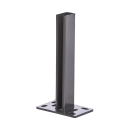 Doppelstabmattenzaun Set 1,83m 12,5m l 5 Matten - 6 Pfosten Zum Einbetonieren  8/6/8 Mit Abdeckflachleiste Anthrazit