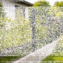 Doppelstabmattenzaun Set 1,83m 27,5m l 11 Matten - 12 Pfosten Zum Aufd&uuml;beln mit Kurzpfosten - mit angeschwei&szlig;ter Fu&szlig;platte 120x120mm &amp; Bolzenanker  8/6/8 Mit Va-Schmetterlingshalter Anthrazit