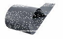 Sichtschutzstreifen Exklusiv 2,5m &ndash; Premium Zaunblende f&uuml;r Doppelstabmatten Gerillt ( Profillierte Oberfl&auml;che ) 1,35mm 1 St&uuml;ck Hellgrau RAL 7040