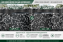 Sichtschutzstreifen Exklusiv 2,5m &ndash; Premium Zaunblende f&uuml;r Doppelstabmatten Gerillt ( Profillierte Oberfl&auml;che ) 1,35mm 1 St&uuml;ck Hellgrau RAL 7040