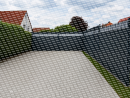 Sichtschutzstreifen Exklusiv 2,5m &ndash; Premium Zaunblende f&uuml;r Doppelstabmatten Gerillt ( Profillierte Oberfl&auml;che ) 1,35mm 5 St&uuml;ck Hellgrau RAL 7040