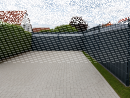 Sichtschutzstreifen Exklusiv 2,5m &ndash; Premium Zaunblende f&uuml;r Doppelstabmatten Genarbt ( Glatte Oberfl&auml;che ) 1,1 mm 80 St&uuml;ck Anthrazit RAL 7016