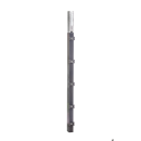 Pfosten Aufsatz f&uuml;r Zaunerh&ouml;hung 1200mm Anthrazit (7016) Mit Va-Klemmhalter
