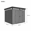 WPC Gartenhaus CELLA
