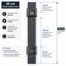 Pfosten Aufsatz f&uuml;r Zaunerh&ouml;hung 200mm Zink Ohne