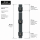Pfosten Aufsatz f&uuml;r Zaunerh&ouml;hung 400mm Anthrazit (7016) Mit Va-Klemmhalter