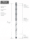 Pfosten Aufsatz f&uuml;r Zaunerh&ouml;hung 400mm Anthrazit (7016) Mit Va-Schmetterlingshalter