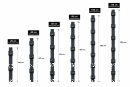 Pfosten Aufsatz f&uuml;r Zaunerh&ouml;hung 400mm Zink Mit Va-Schmetterlingshalter