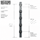 Pfosten Aufsatz f&uuml;r Zaunerh&ouml;hung 400mm Zink Ohne