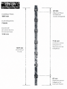 Pfosten Aufsatz f&uuml;r Zaunerh&ouml;hung 600mm Anthrazit (7016) Mit Va-Klemmhalter