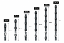 Pfosten Aufsatz f&uuml;r Zaunerh&ouml;hung 600mm Anthrazit (7016) Ohne