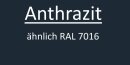 Kurzpfosten mit zaunverl&auml;ngerung 800mm Anthrazit (7016) Mit Va-Klemmhalter