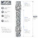 Pfosten Aufsatz f&uuml;r Zaunerh&ouml;hung 800mm Moosgr&uuml;n (6005) Mit Va-Klemmhalter