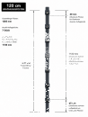 Pfosten Aufsatz f&uuml;r Zaunerh&ouml;hung 800mm Moosgr&uuml;n (6005) Ohne