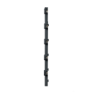 Pfosten Aufsatz f&uuml;r Zaunerh&ouml;hung 800mm Zink Mit Va-Schmetterlingshalter