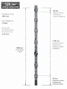 Pfosten Aufsatz f&uuml;r Zaunerh&ouml;hung 1000mm Moosgr&uuml;n (6005) Mit Va-Schmetterlingshalter