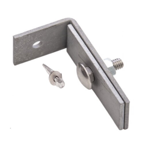 Zaunanschlusswinkel 4x Set Zink