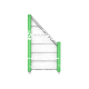 Inkl. 2x Pfosten